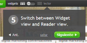 Widgets o reader
